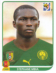 Stephane Mbia Cameroon samolepka Panini World Cup 2010 #400